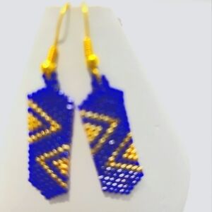 Handcrafted beaded  earrings
